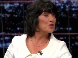 Christiane Amanpour on “Real Time With Bill Maher” on October 3, 2008.